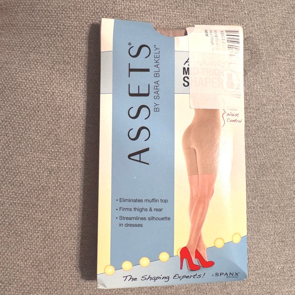 Spanx Assets by Sara Blakely Hi-Waist Mid-Thigh Shaper Waist Control 5‎ Nude
